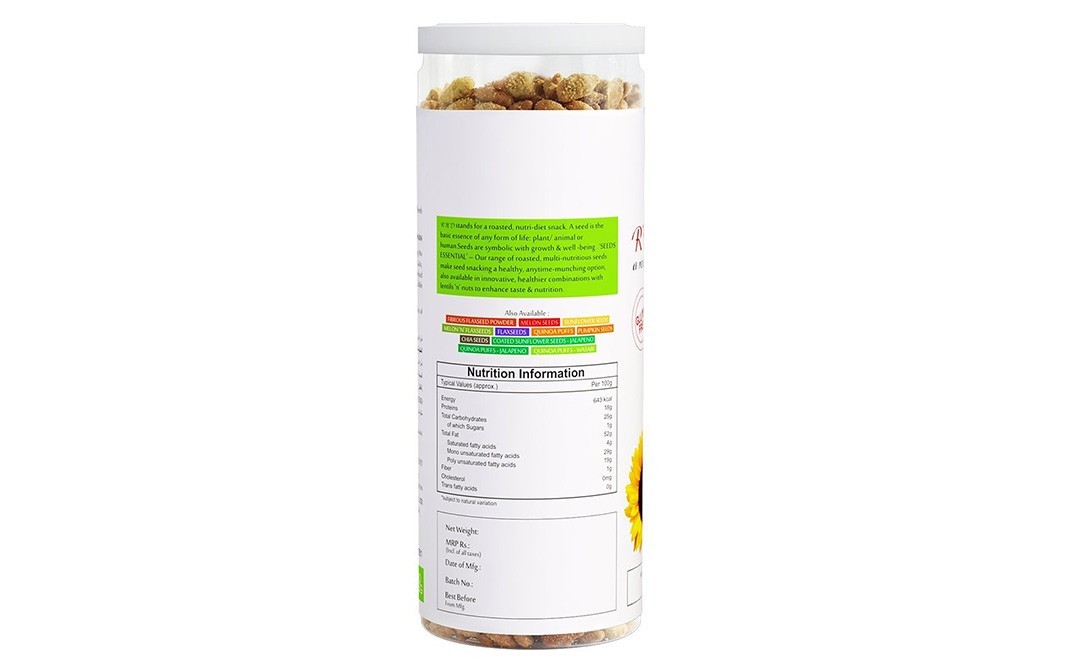 R'N'D Coated Sunflower Wasabi Seeds    Jar  125 grams